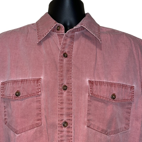 Work n’ Sport Faded Short Sleeve Button Shirt - Picture 2 of 7